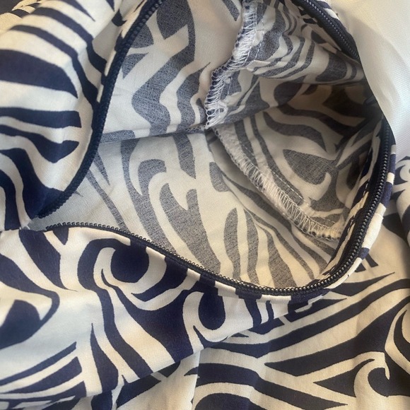 Vineyard Vines Summer Dress Sleeveless Nautical Pattern Navy White Size Medium - Picture 6 of 8